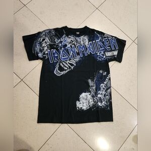 Iron Maiden Heavy Metal Band Light 666 Adult Men Size Medium T-Shirt 100% Cotton